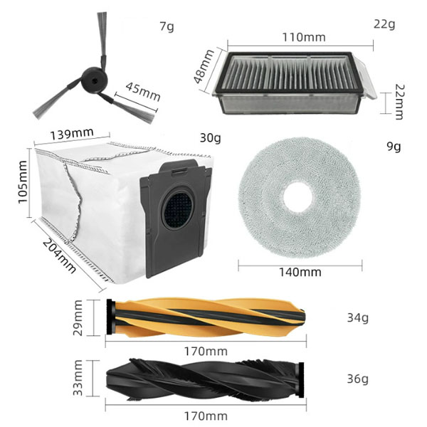  Replacement Kits For Dreame S50 PRO/S50 Ultra _1