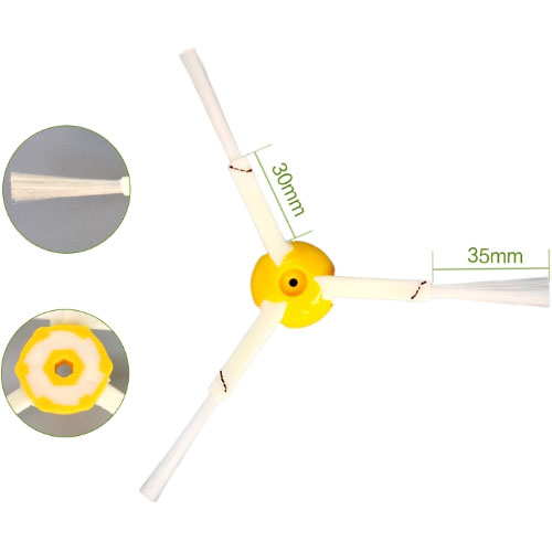  2pcs 3-Armed Robot Side Brushes kits For iro bot 800 900 Series 860 870 880 980 Spare Parts For Vacuum Ceaner _1