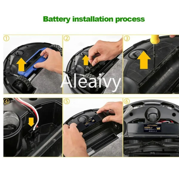 Aleaivy  2600mAh Battery For Mi Robot Vacuum-mop P STYTJ02YM /Mijia 3C    _1