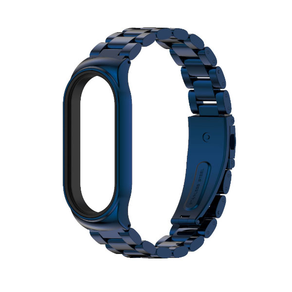  (Gold / Rose Gold / Blue / Purple) mijobs stainless steel Wristband For miband 7/7 NFC _2